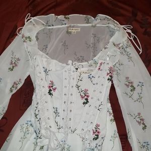 for love and lemons lillie chiffon corset dress